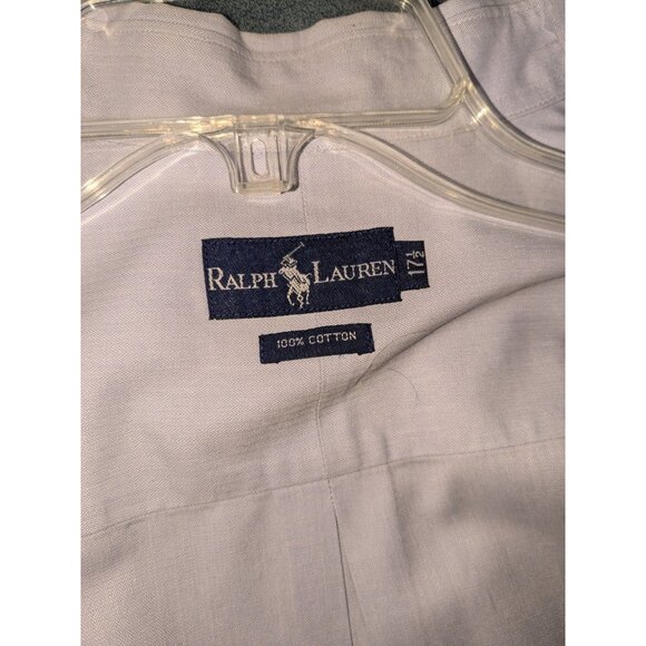 Ralph Lauren Button Up Shirt Men’s  Extra Large Blue Long Sleeved 100% Cotton - Picture 6 of 13